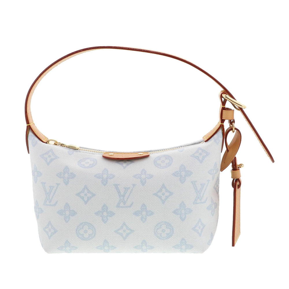LOUIS VUITTON Pochette Hills Handbag Canvas Blue